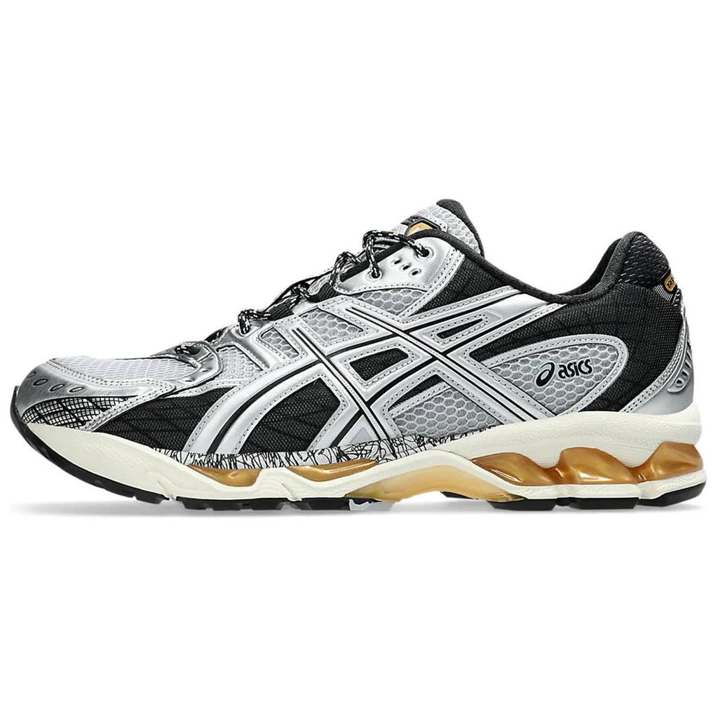 ASICS GEL-Nimbus 10.1 Silver Black Brown Running Sneakers | Lightweight Low-Top Trainers for Men & Women