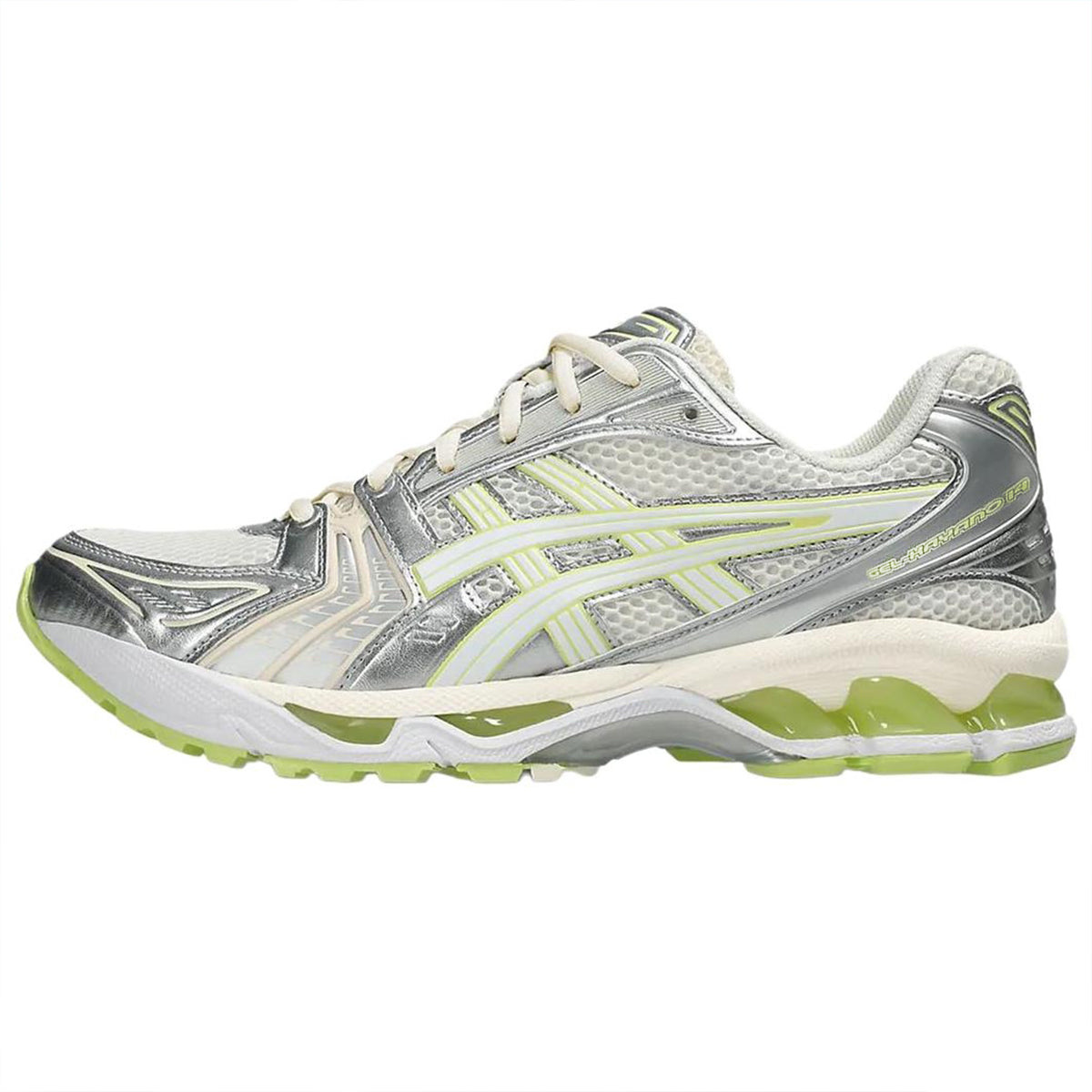 ASICS Gel-Kayano 14 Beige Green Running Sneakers | Lightweight Low-Top Trainers for Men & Women