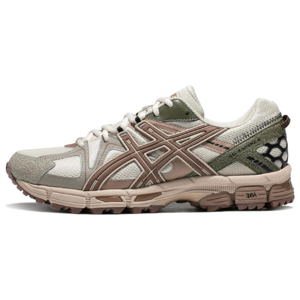 ASICS Gel-Kahana 8 Grey Red Running Sneakers | Lightweight Low-Top Trainers for Men & Women