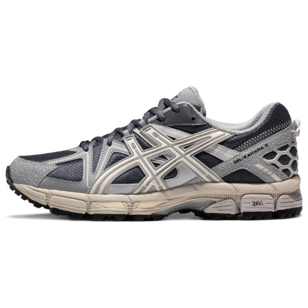 ASICS Gel-Kahana 8 Grey Black Running Sneakers | Lightweight Low-Top Trainers for Men & Women