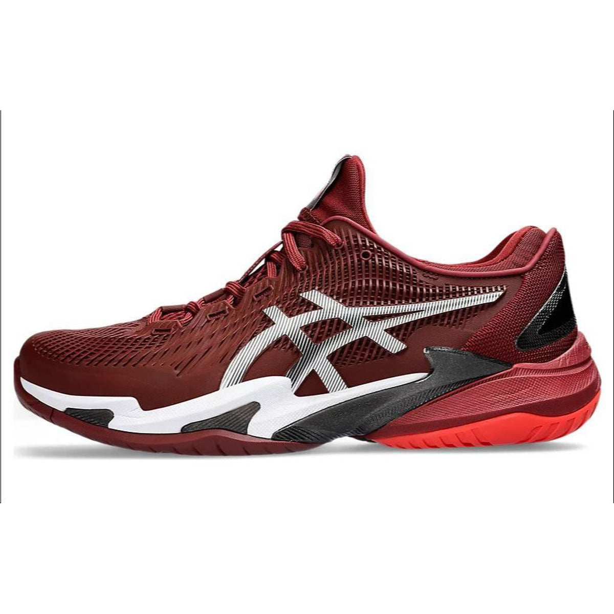 ASICS Court FF 3 Red Black Running Sneakers | Lightweight Low-Top Trainers for Men & Women
