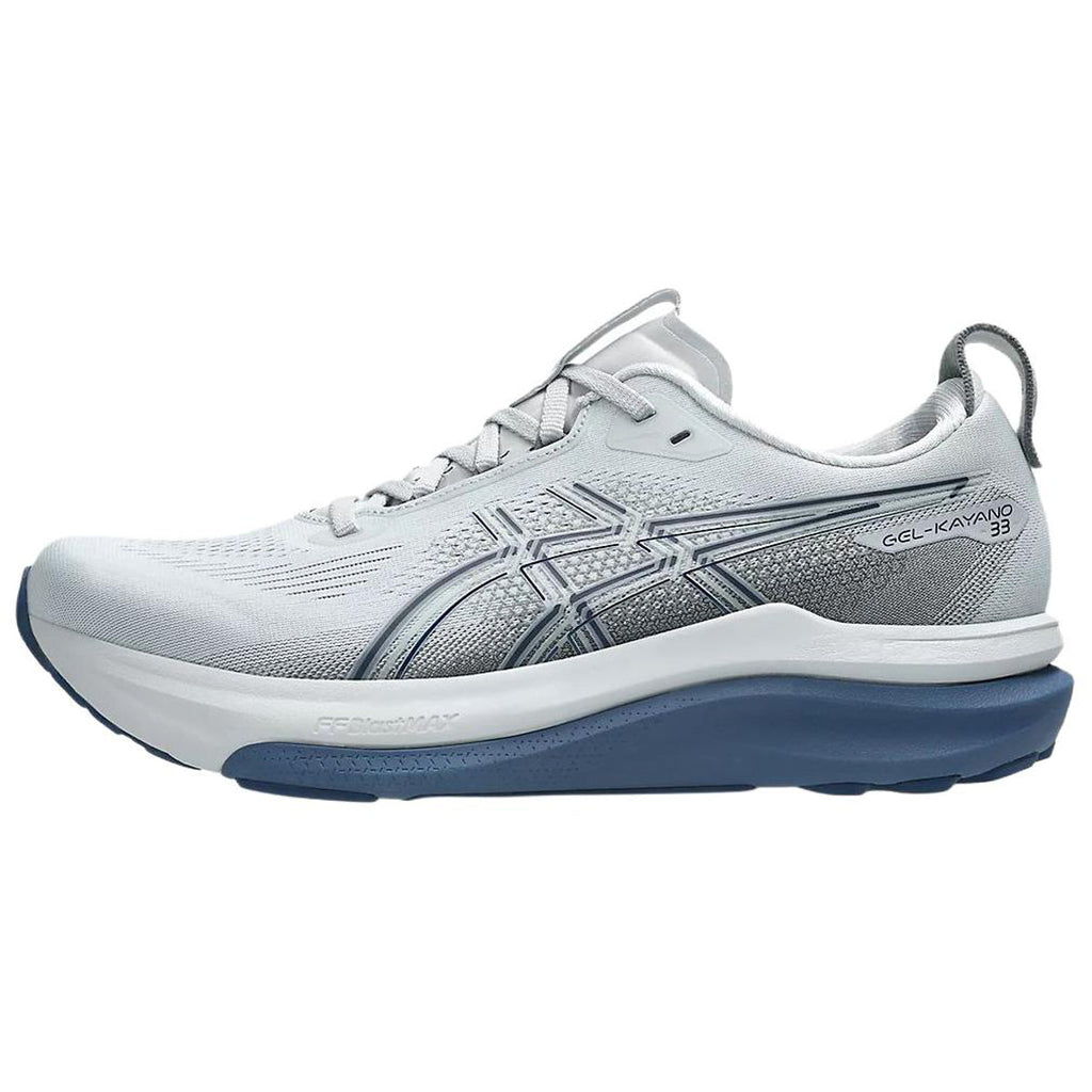ASICS GEL-KAYANO 33 Grey Running Sneakers | Lightweight Low-Top Trainers for Men & Women