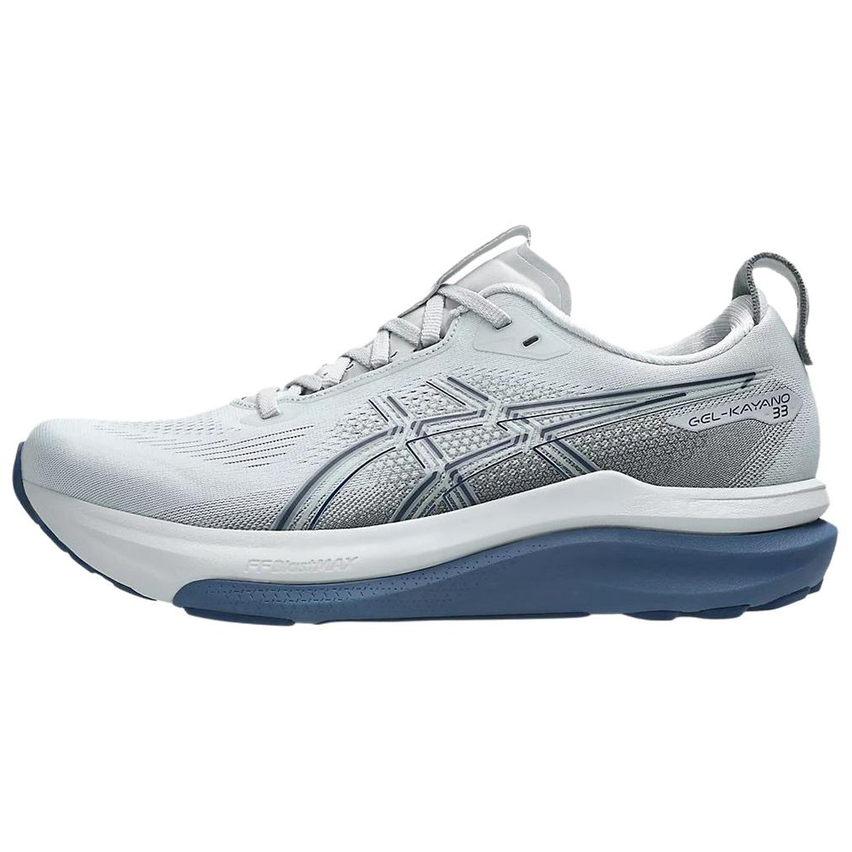 ASICS GEL-KAYANO 33 Grey Running Sneakers | Lightweight Low-Top Trainers for Men & Women