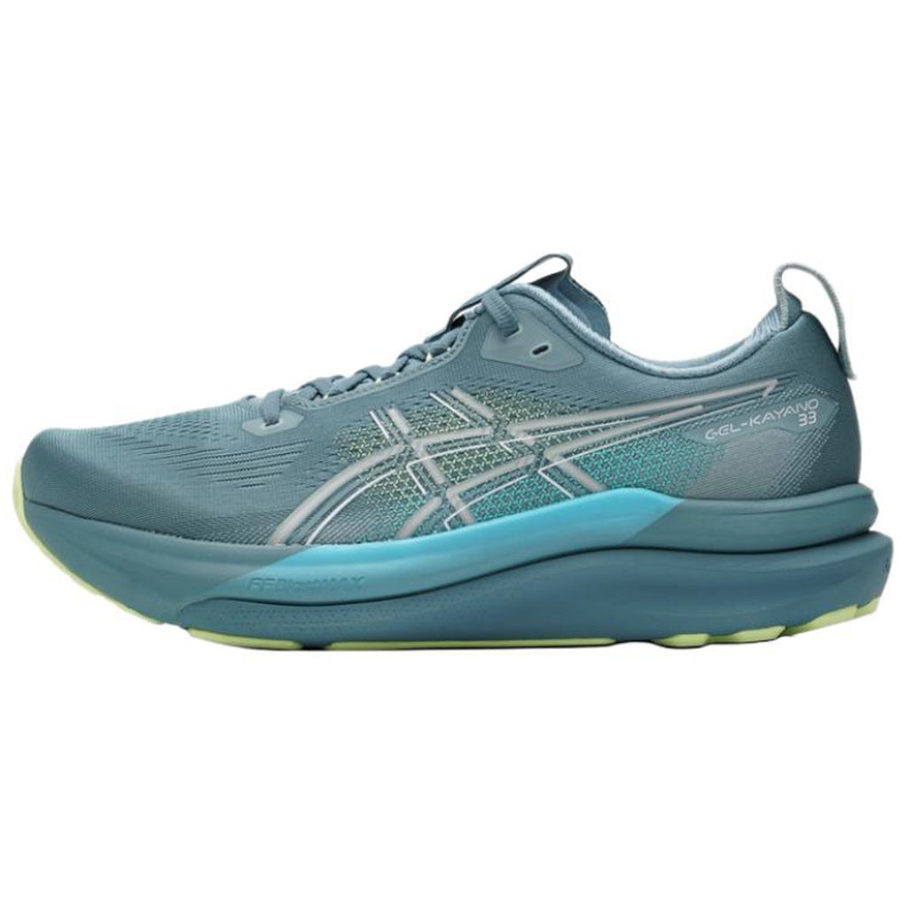 ASICS GEL-KAYANO 33 Green Running Sneakers | Lightweight Low-Top Trainers for Men & Women