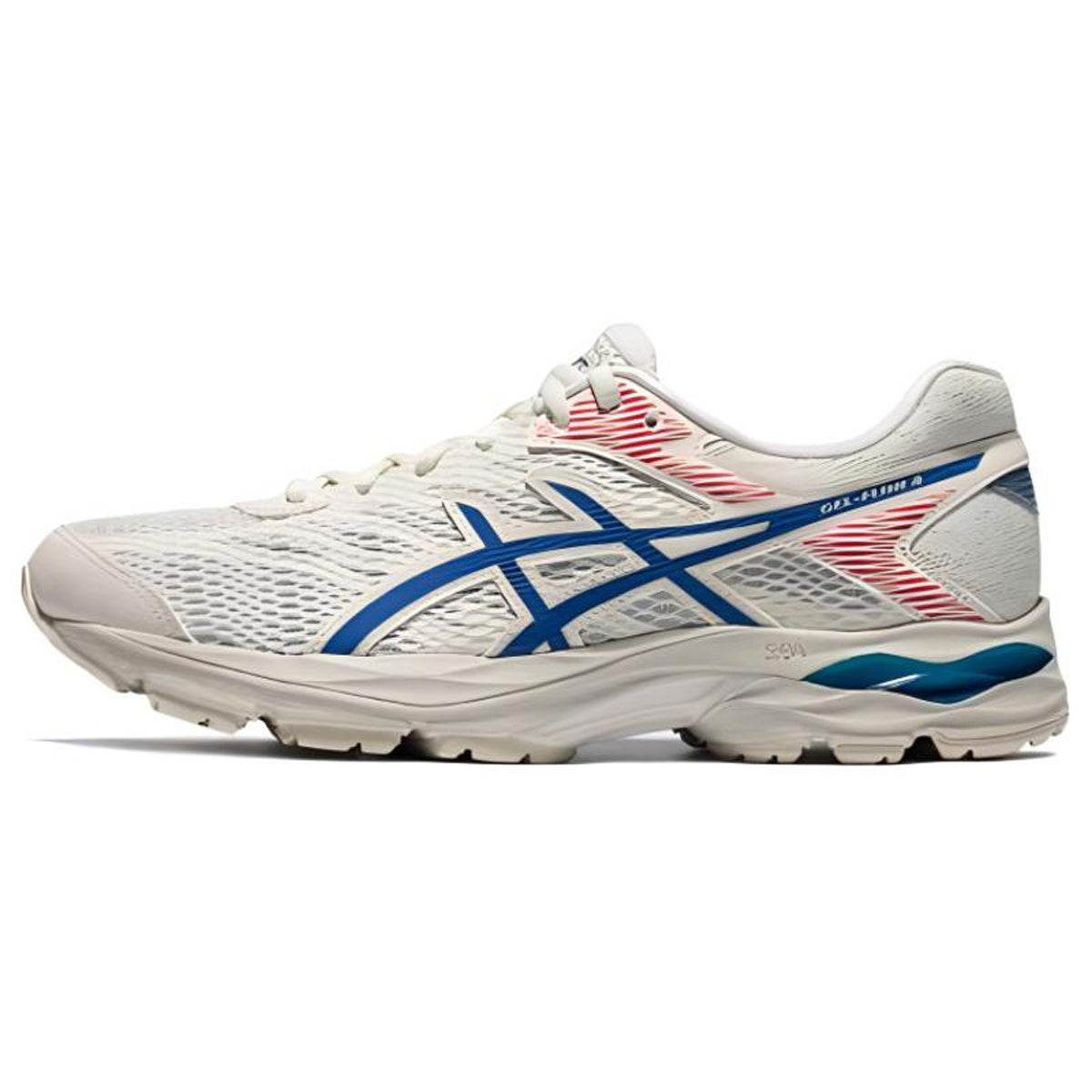ASICS Gel-Flux 4 Beige Blue Running Sneakers | Lightweight Low-Top Trainers for Men & Women