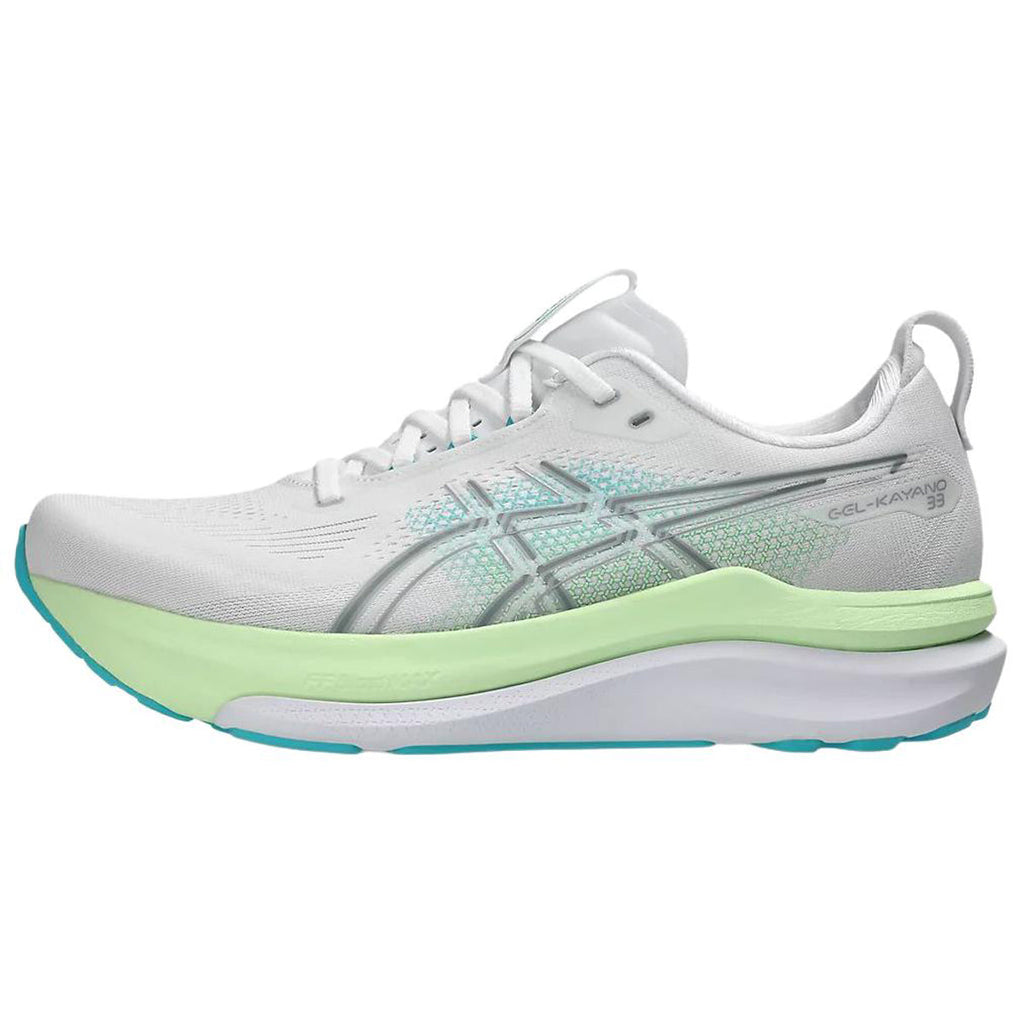ASICS GEL-KAYANO 33 White Running Sneakers | Lightweight Low-Top Trainers for Men & Women