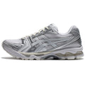 ASICS Gel-Kayano 14 Silver White Running Sneakers | Lightweight Low-Top Trainers for Men & Women