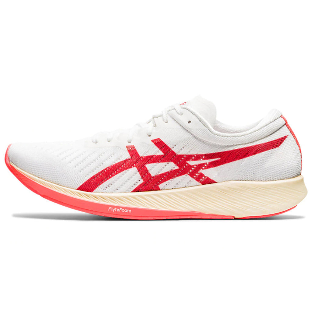ASICS Sneakers Red White Running Sneakers | Lightweight Low-Top Trainers for Men & Women