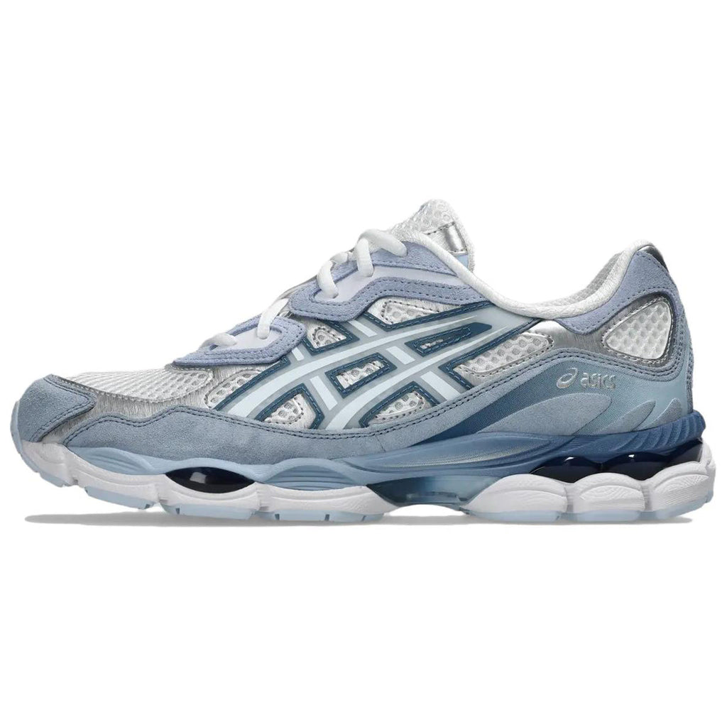 ASICS GEL-NYC White Blue Running Sneakers | Lightweight Low-Top Trainers for Men & Women