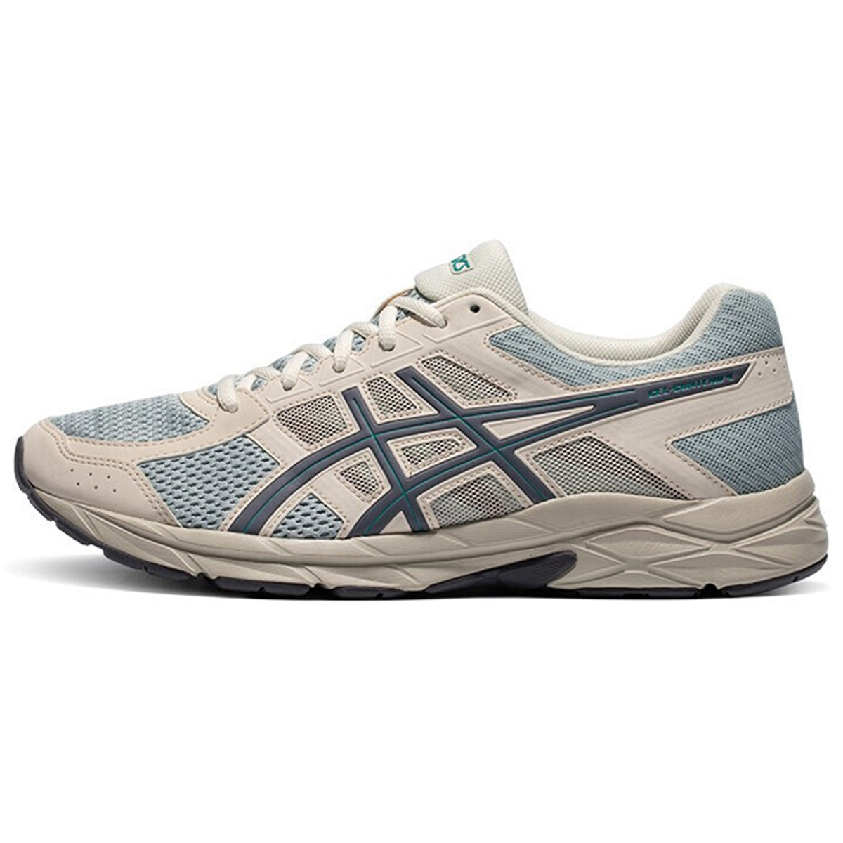 ASICS Gel-Contend 4 Grey Blue Running Sneakers | Lightweight Low-Top Trainers for Men & Women