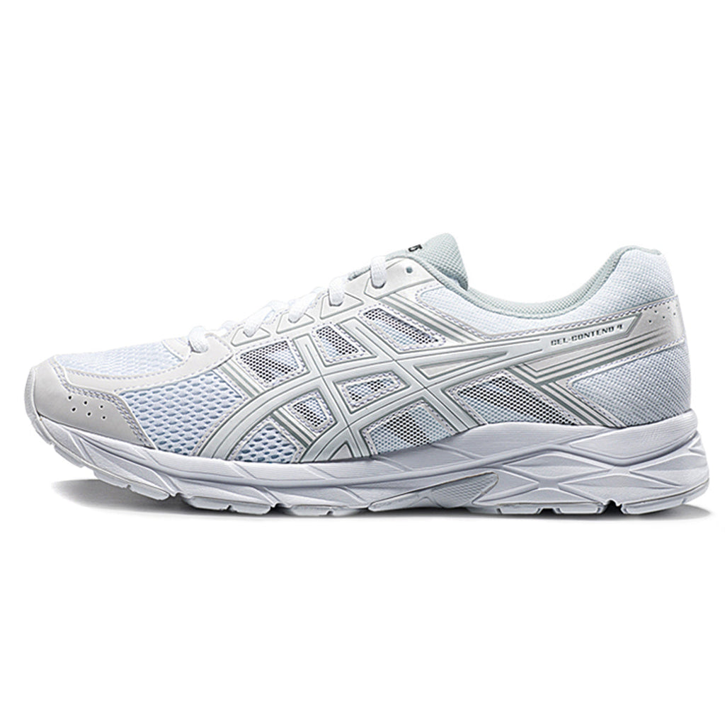 ASICS Gel-Contend 4 White Running Sneakers | Lightweight Low-Top Trainers for Men & Women