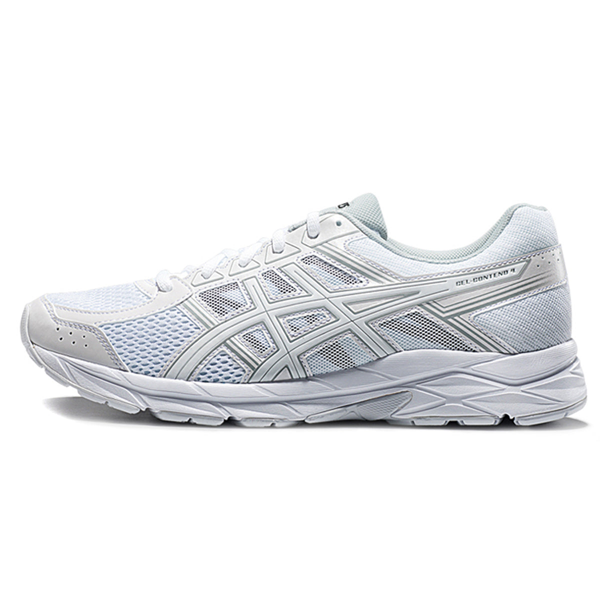 ASICS Gel-Contend 4 White Running Sneakers | Lightweight Low-Top Trainers for Men & Women