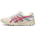 ASICS Gel-Contend 4 Beige Red Running Sneakers | Lightweight Low-Top Trainers for Men & Women