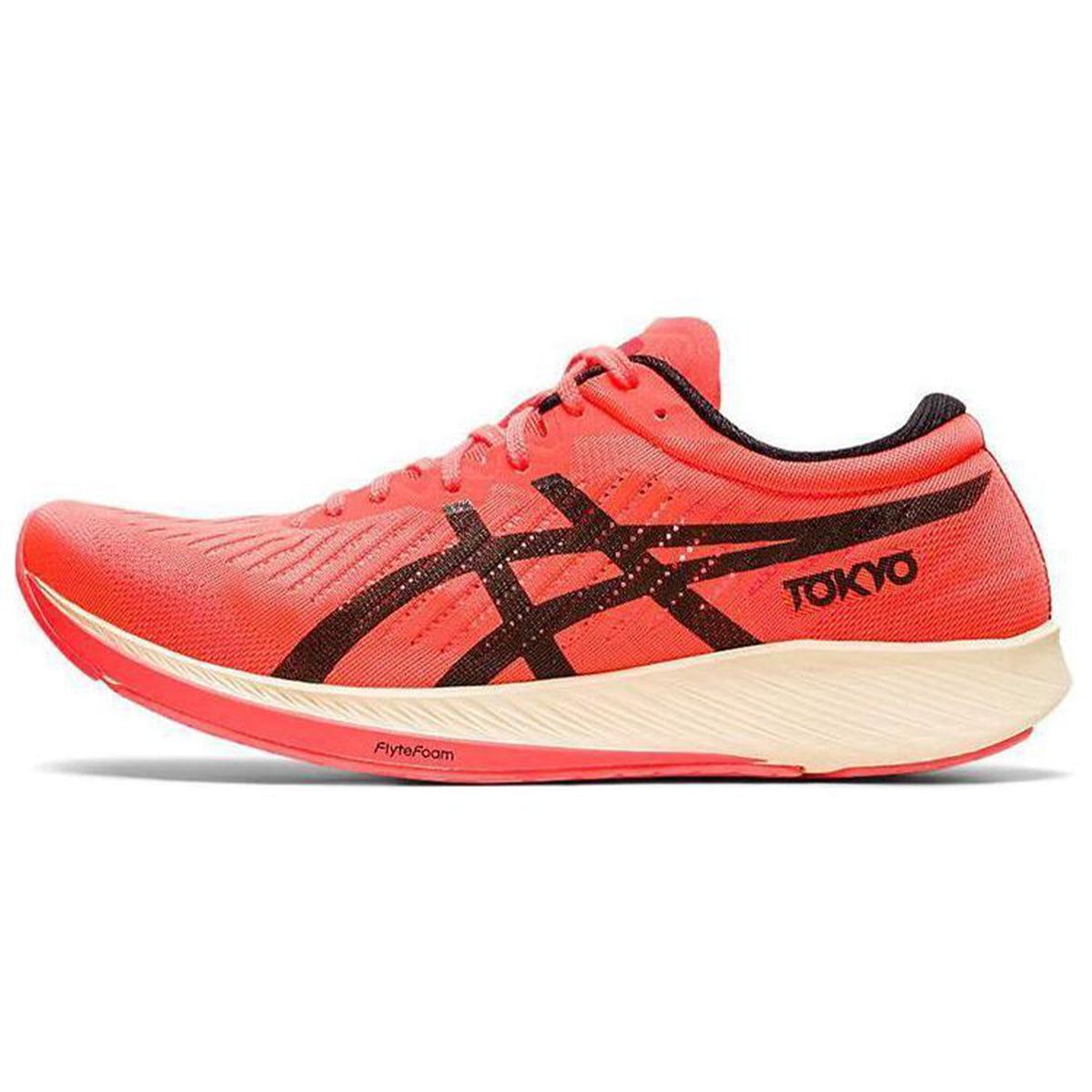 ASICS Sneakers Red Black Running Sneakers | Lightweight Low-Top Trainers for Men & Women
