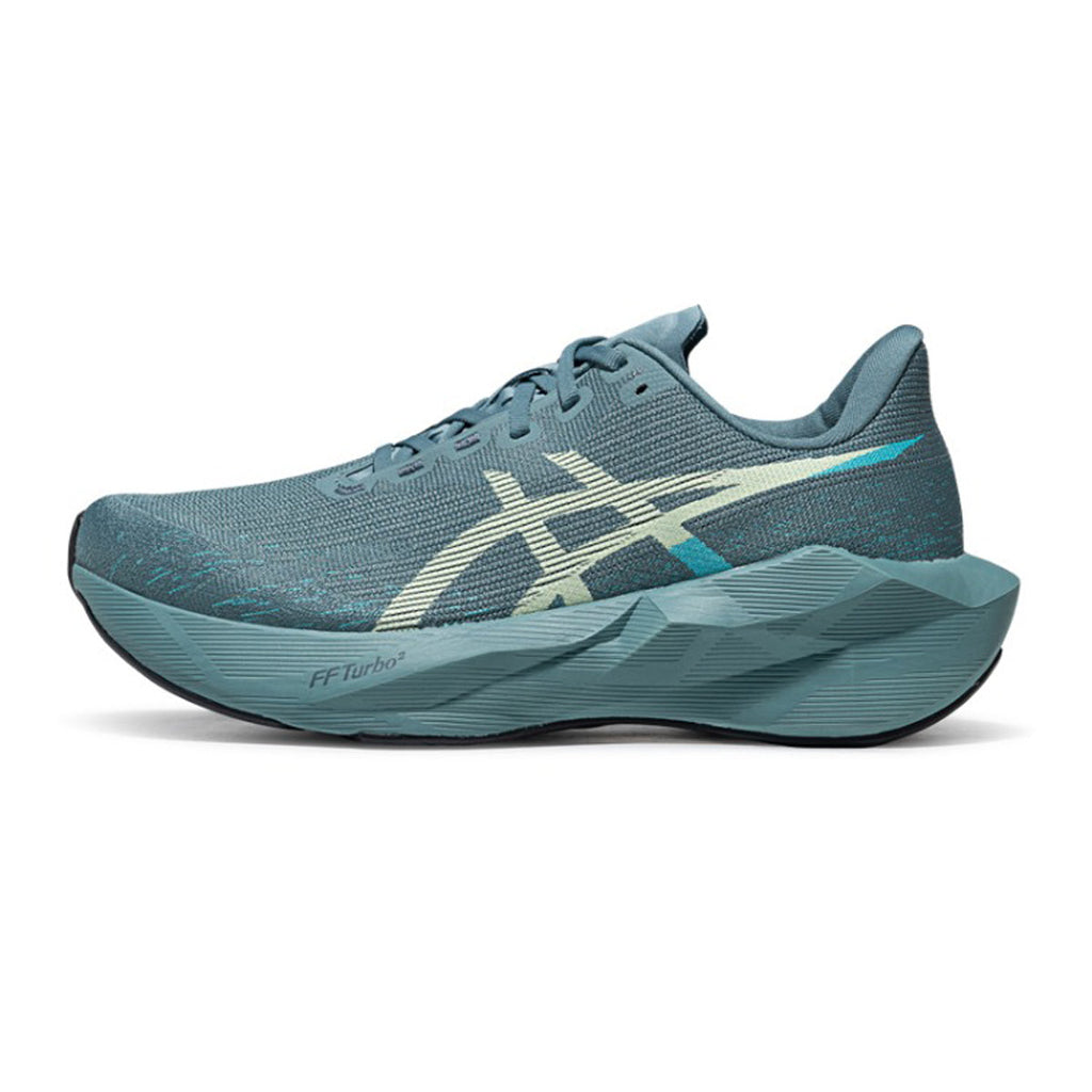 ASICS NOVABLAST 6 Blue Green Running Sneakers | Lightweight Low-Top Trainers for Men & Women