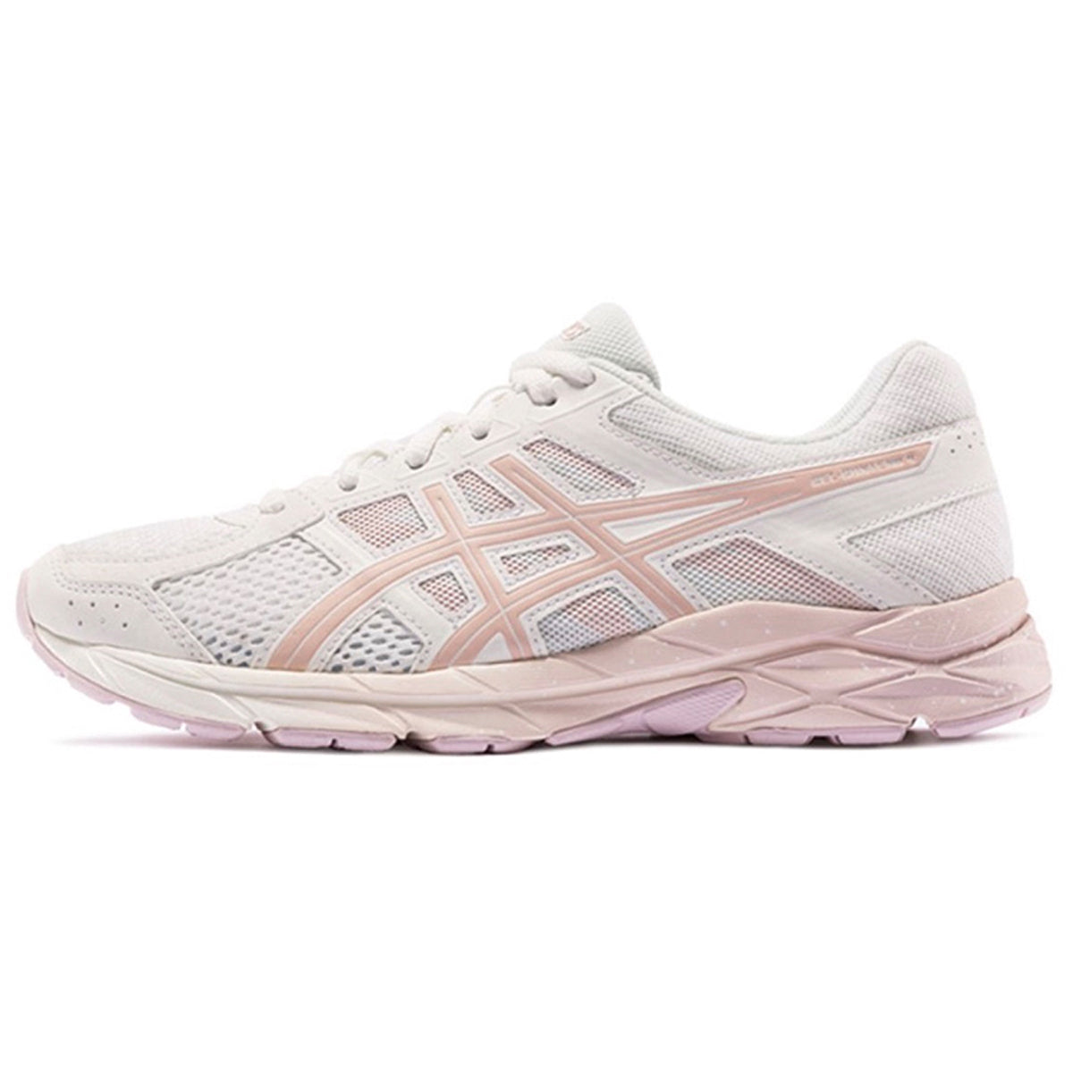 ASICS Gel-Contend 4 White Pink Running Sneakers | Lightweight Low-Top Trainers for Men & Women