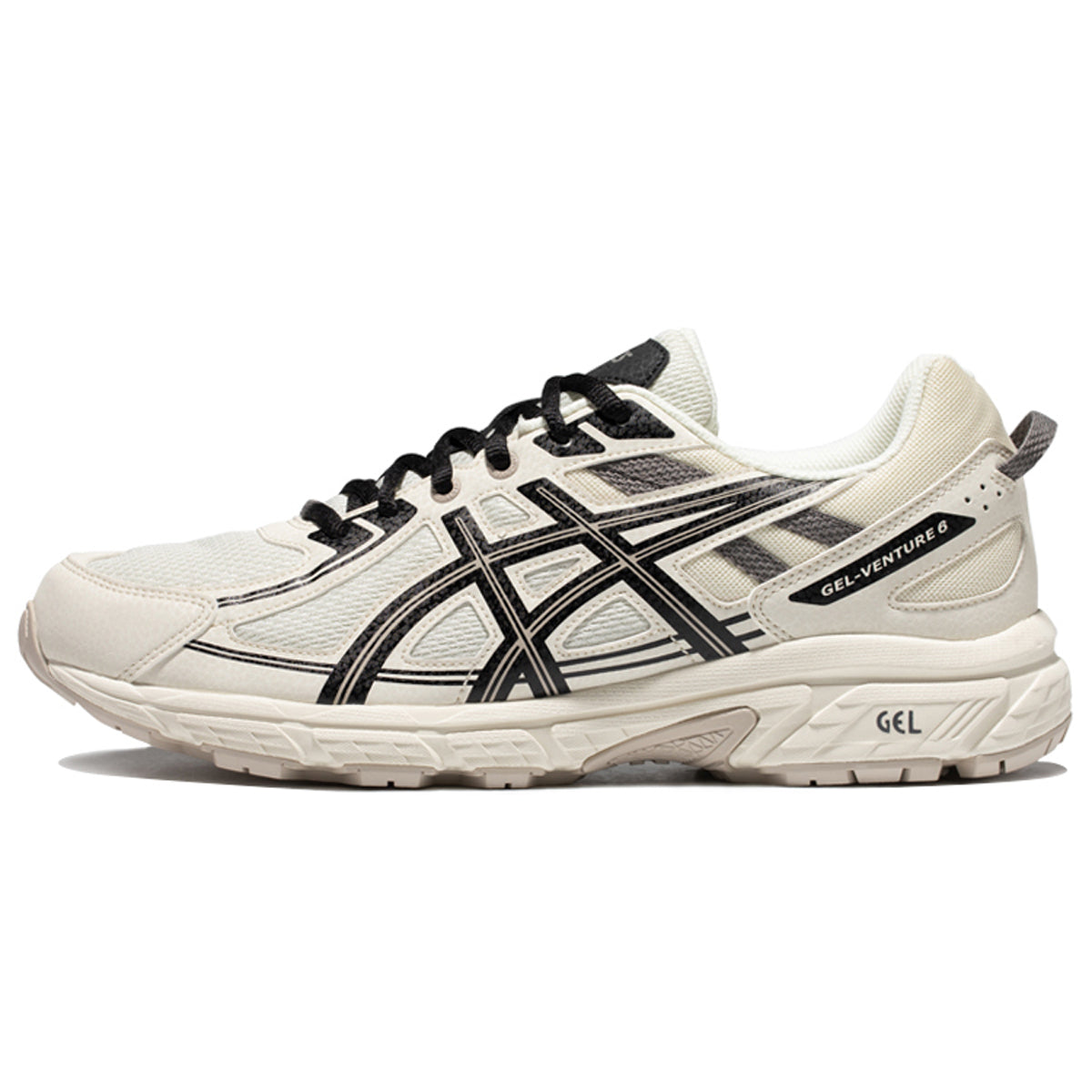 ASICS Sneakers White Black Running Sneakers | Lightweight Low-Top Trainers for Men & Women