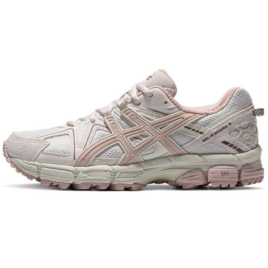 ASICS Gel-Kahana 8 White Pink Running Sneakers | Lightweight Low-Top Trainers for Men & Women