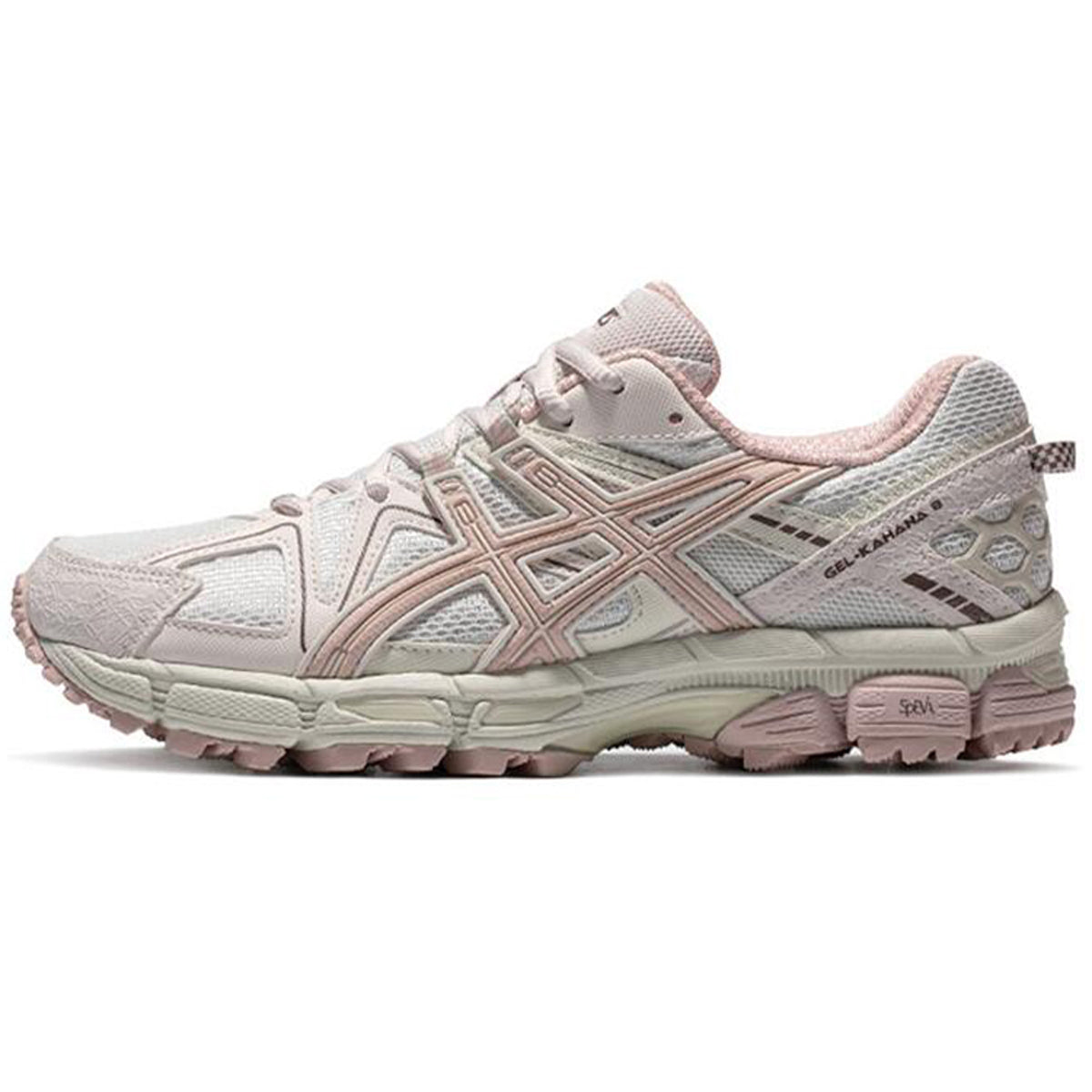 ASICS Gel-Kahana 8 White Pink Running Sneakers | Lightweight Low-Top Trainers for Men & Women