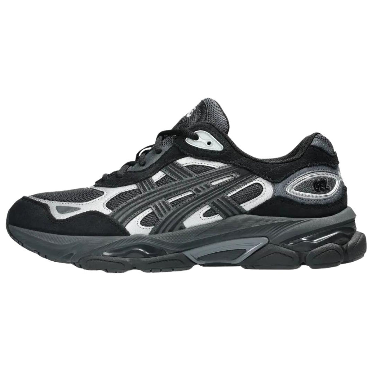 ASICS GEL-NYC 2.0 Grey Black Running Sneakers | Lightweight Low-Top Trainers for Men & Women
