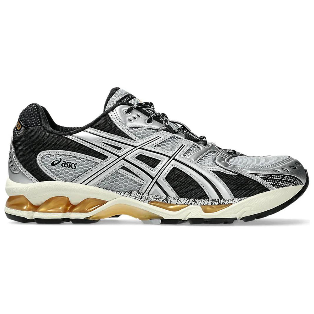 ASICS GEL-Nimbus 10.1 Silver Black Brown Running Sneakers | Lightweight Low-Top Trainers for Men & Women