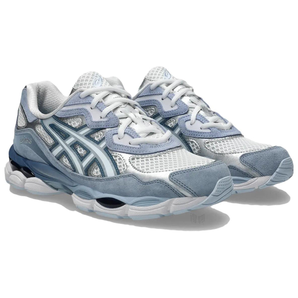 ASICS GEL-NYC White Blue Running Sneakers | Lightweight Low-Top Trainers for Men & Women