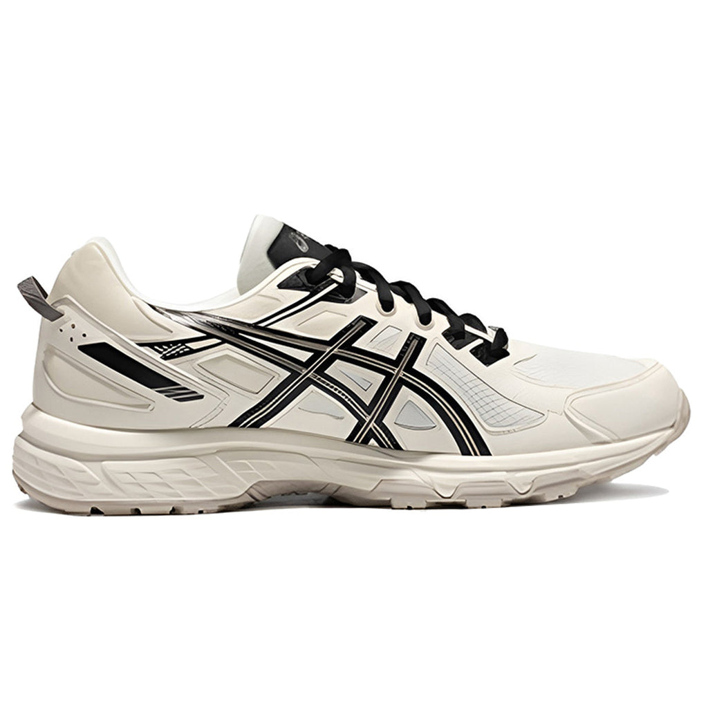 ASICS Sneakers White Black Running Sneakers | Lightweight Low-Top Trainers for Men & Women
