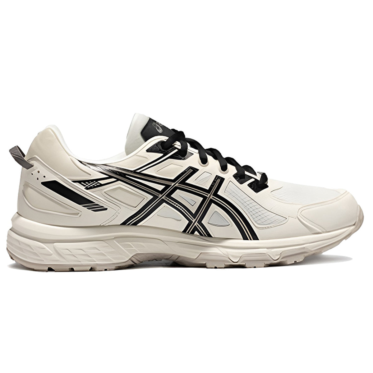 ASICS Sneakers White Black Running Sneakers | Lightweight Low-Top Trainers for Men & Women
