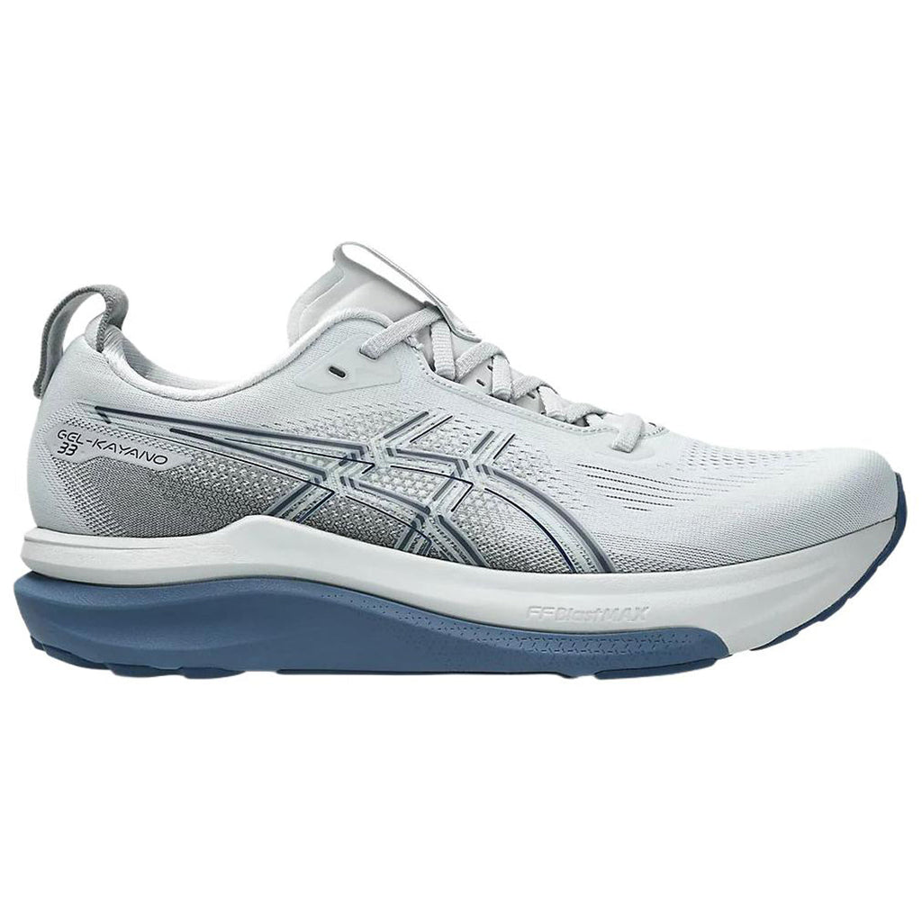 ASICS GEL-KAYANO 33 Grey Running Sneakers | Lightweight Low-Top Trainers for Men & Women