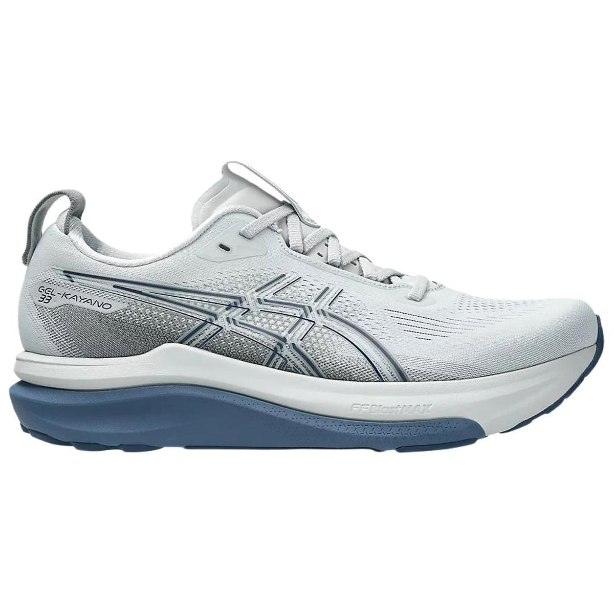 ASICS GEL-KAYANO 33 Grey Running Sneakers | Lightweight Low-Top Trainers for Men & Women