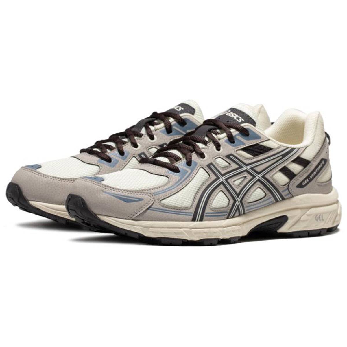 ASICS Sneakers Grey Running Sneakers | Lightweight Low-Top Trainers for Men & Women