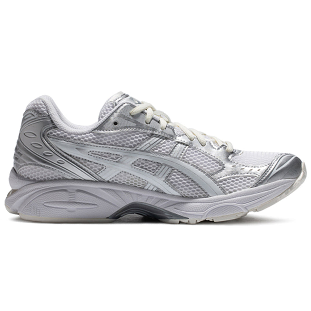 ASICS Gel-Kayano 14 Silver White Running Sneakers | Lightweight Low-Top Trainers for Men & Women