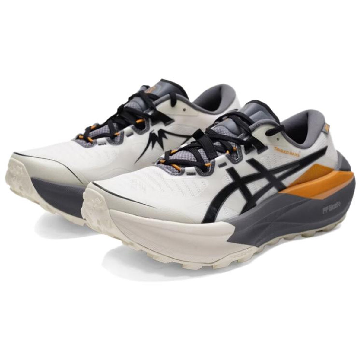 ASICS TRABUCO MAX 5 Black Running Sneakers | Lightweight Low-Top Trainers for Men & Women