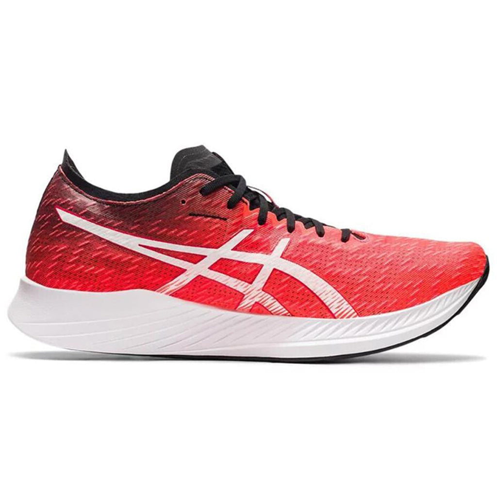 ASICS Magic Speed 1.0 Red White Running Sneakers | Lightweight Low-Top Trainers for Men & Women