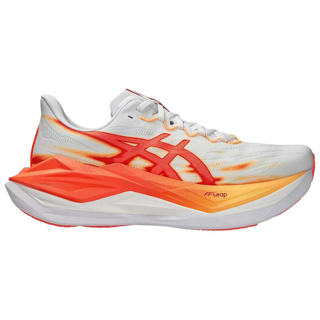 ASICS Sneakers White Orange Running Sneakers | Lightweight Low-Top Trainers for Men & Women