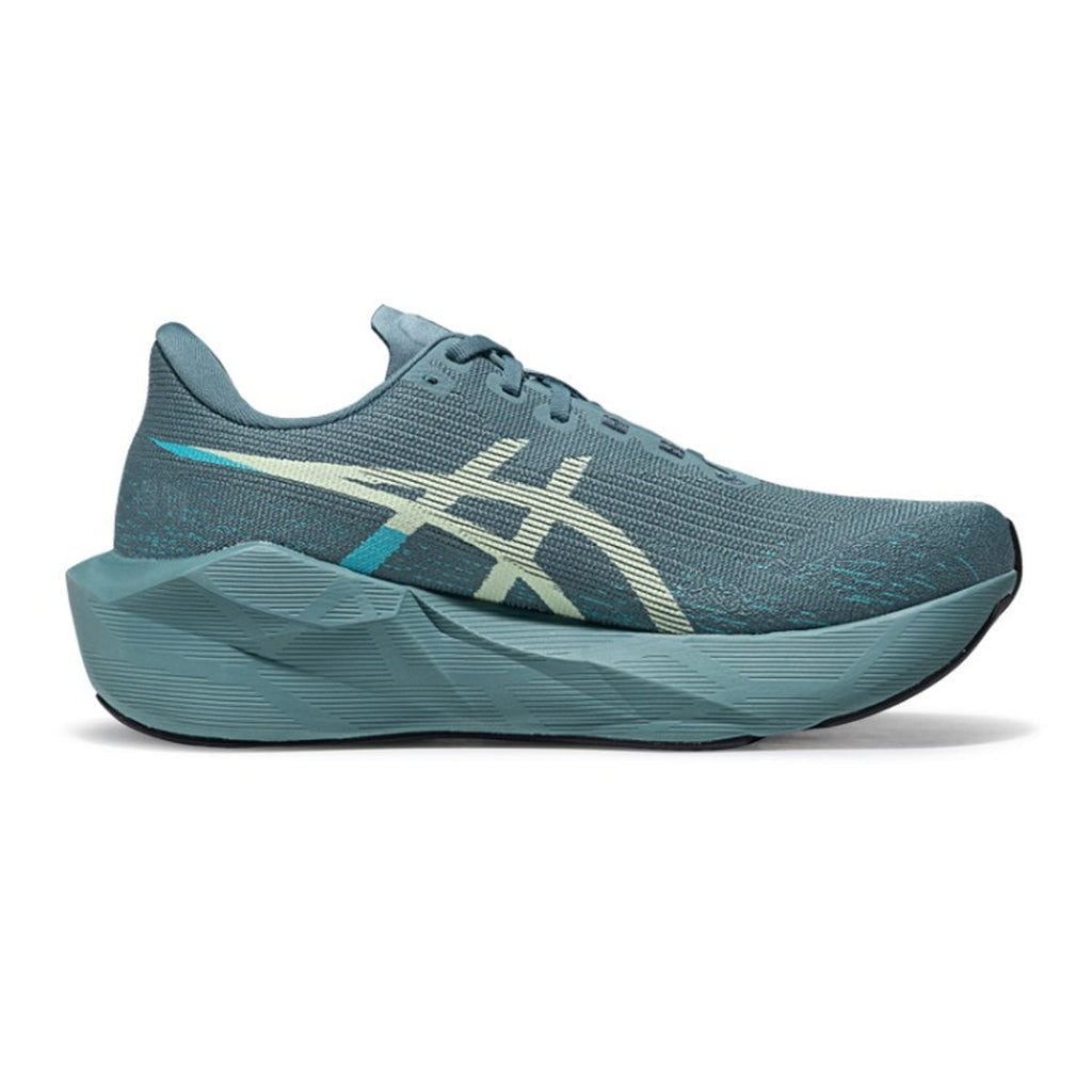 ASICS NOVABLAST 6 Blue Green Running Sneakers | Lightweight Low-Top Trainers for Men & Women