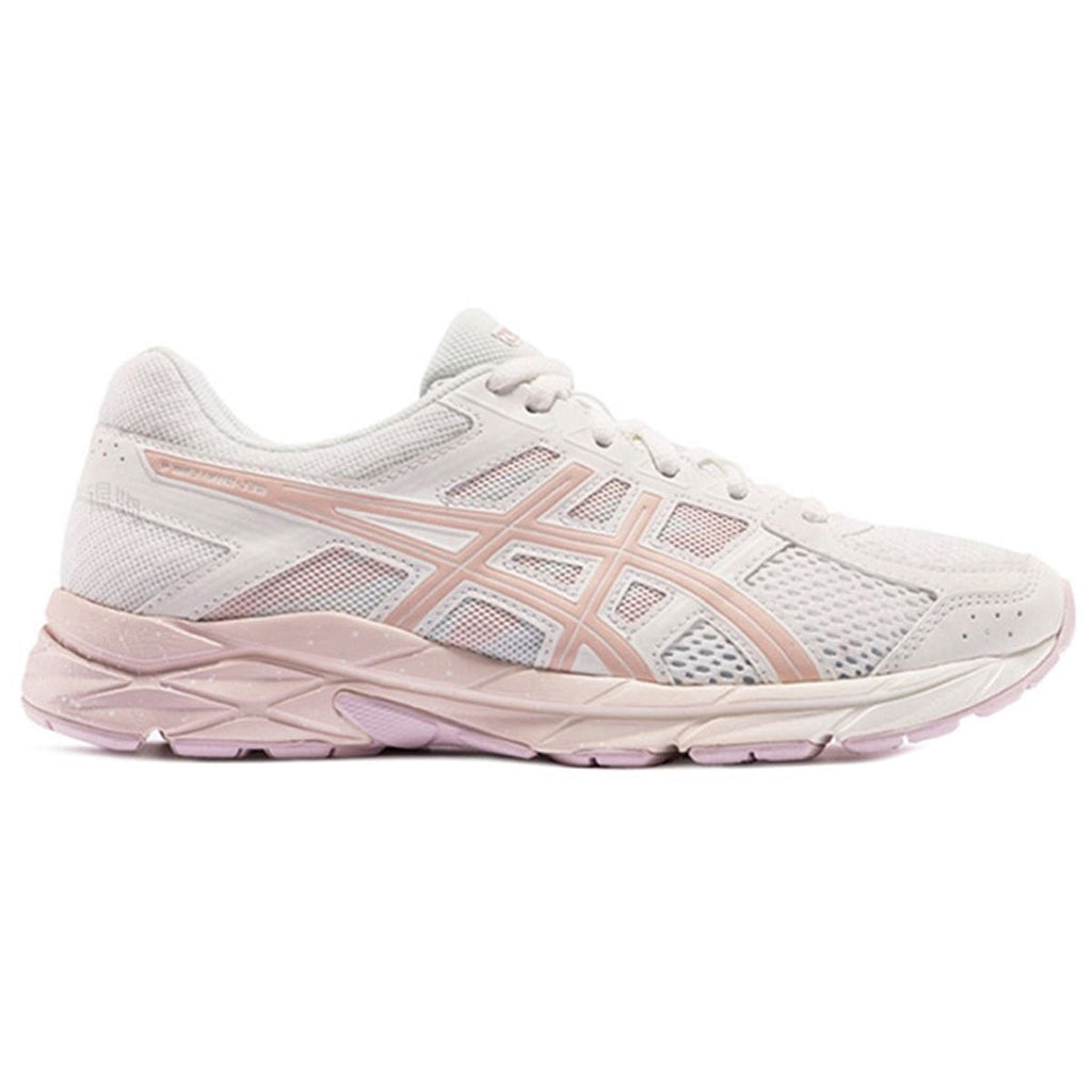 ASICS Gel-Contend 4 White Pink Running Sneakers | Lightweight Low-Top Trainers for Men & Women