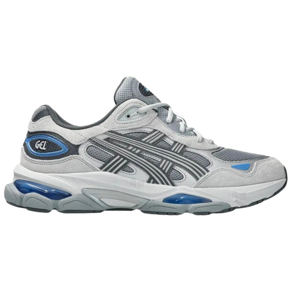 ASICS GEL-NYC 2.0 Grey Blue Running Sneakers | Lightweight Low-Top Trainers for Men & Women