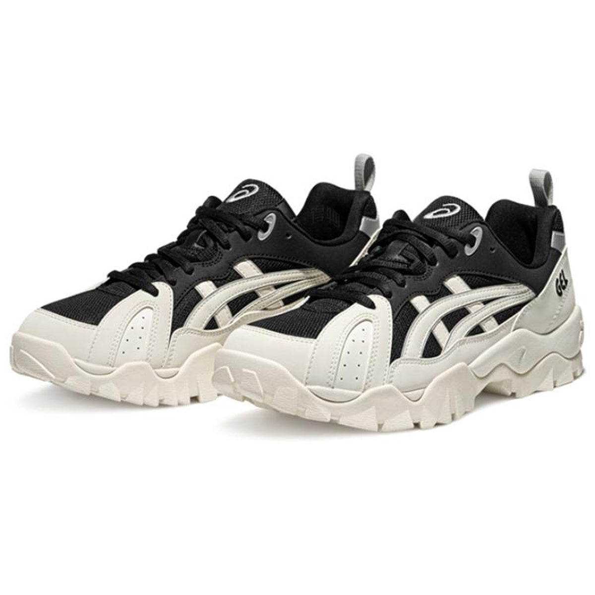 ASICS Sneakers White Black Running Sneakers | Lightweight Low-Top Trainers for Men & Women