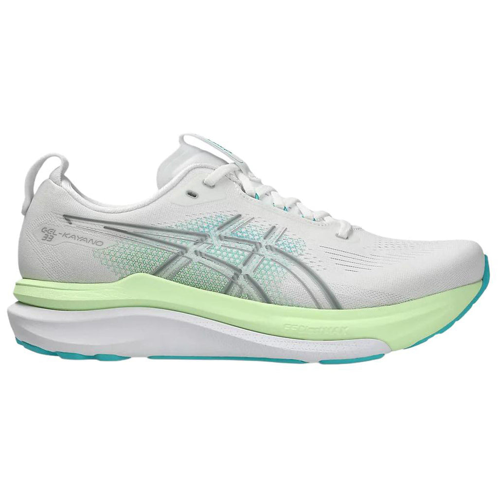 ASICS GEL-KAYANO 33 White Running Sneakers | Lightweight Low-Top Trainers for Men & Women