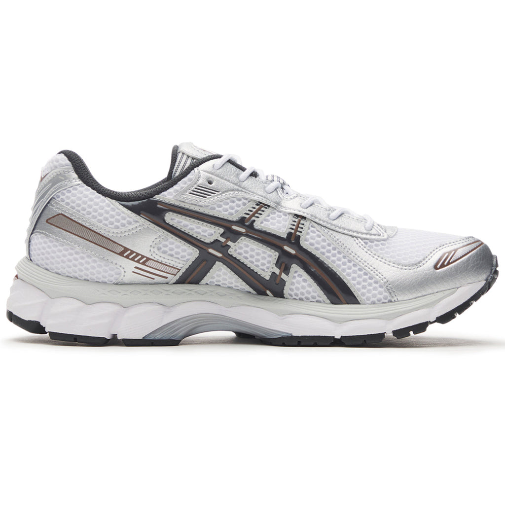 ASICS GEL-Kayano 12.1 White Brown Running Sneakers | Lightweight Low-Top Trainers for Men & Women