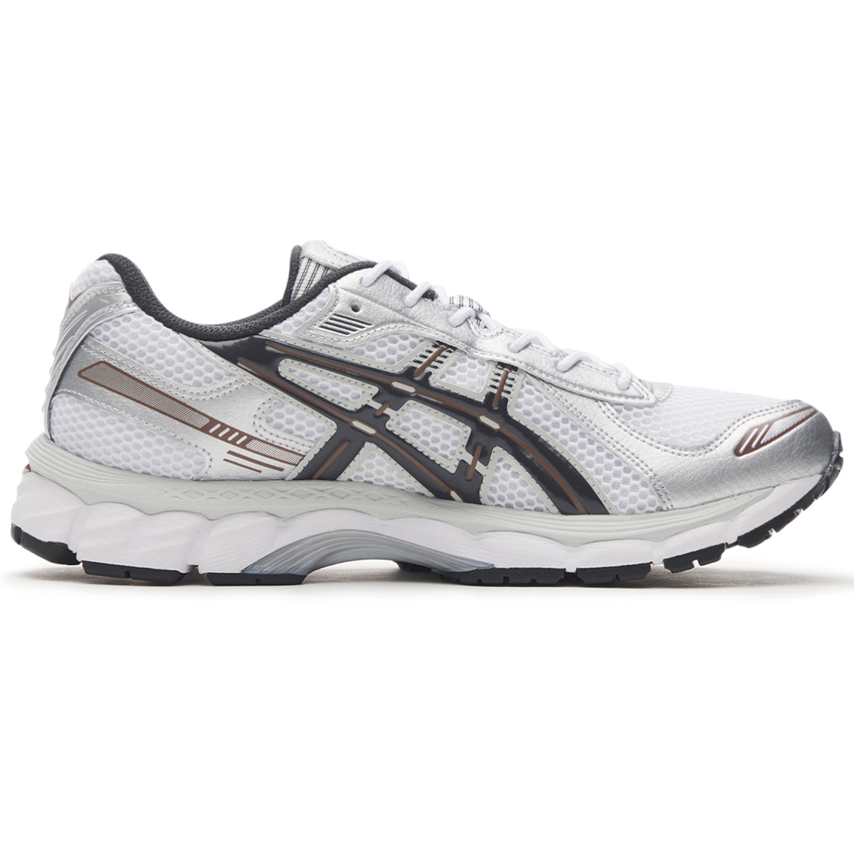 ASICS GEL-Kayano 12.1 White Brown Running Sneakers | Lightweight Low-Top Trainers for Men & Women