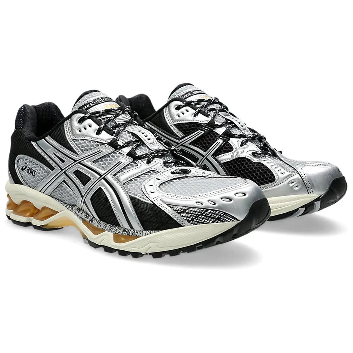 ASICS GEL-Nimbus 10.1 Silver Black Brown Running Sneakers | Lightweight Low-Top Trainers for Men & Women