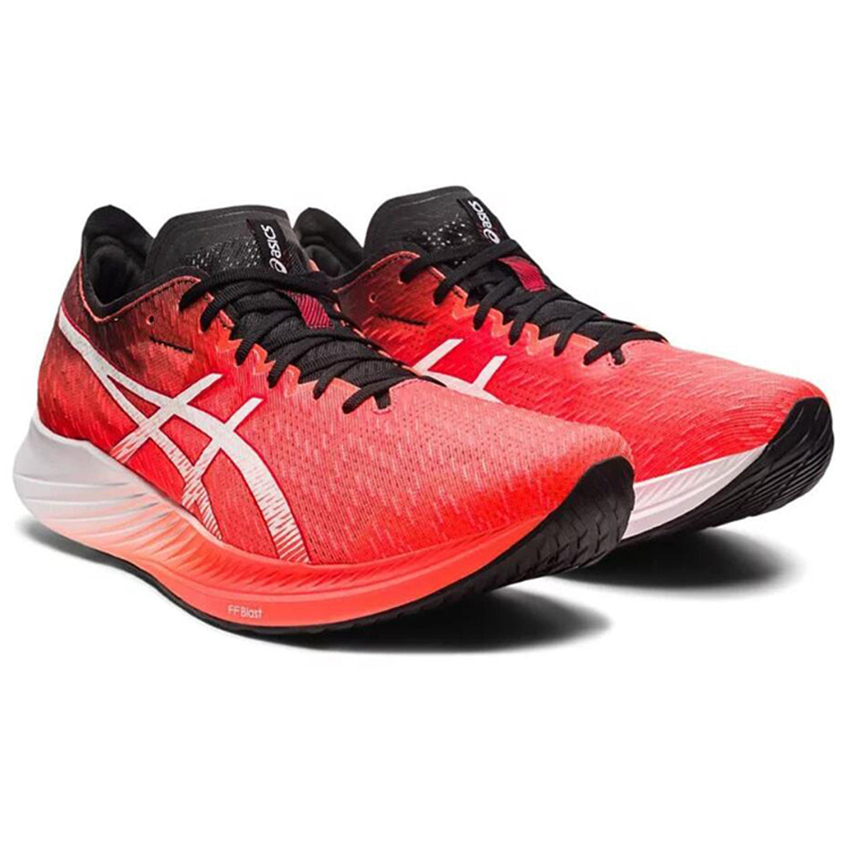 ASICS Magic Speed 1.0 Red White Running Sneakers | Lightweight Low-Top Trainers for Men & Women
