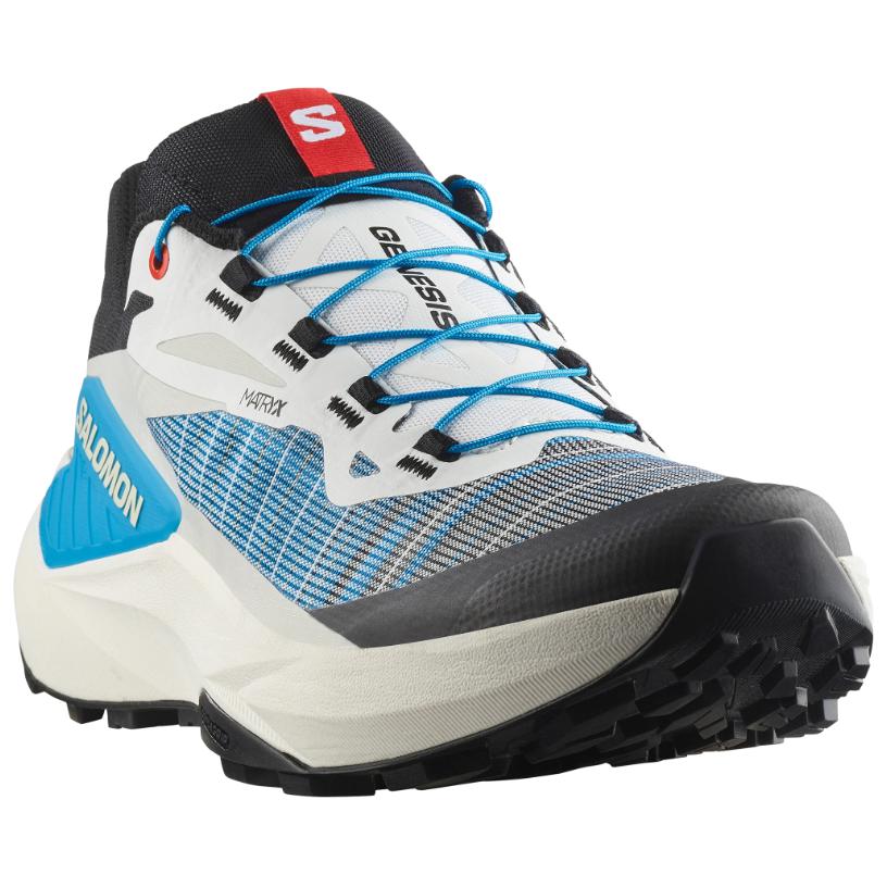 Salomon Genesis Unisex Trail Running Shoes ¨C White & Blue
