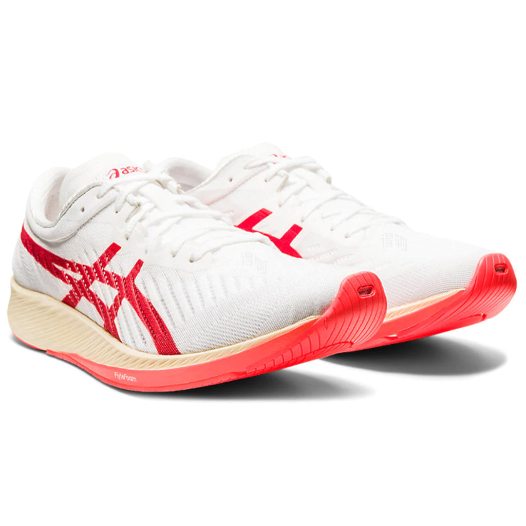 ASICS Sneakers Red White Running Sneakers | Lightweight Low-Top Trainers for Men & Women