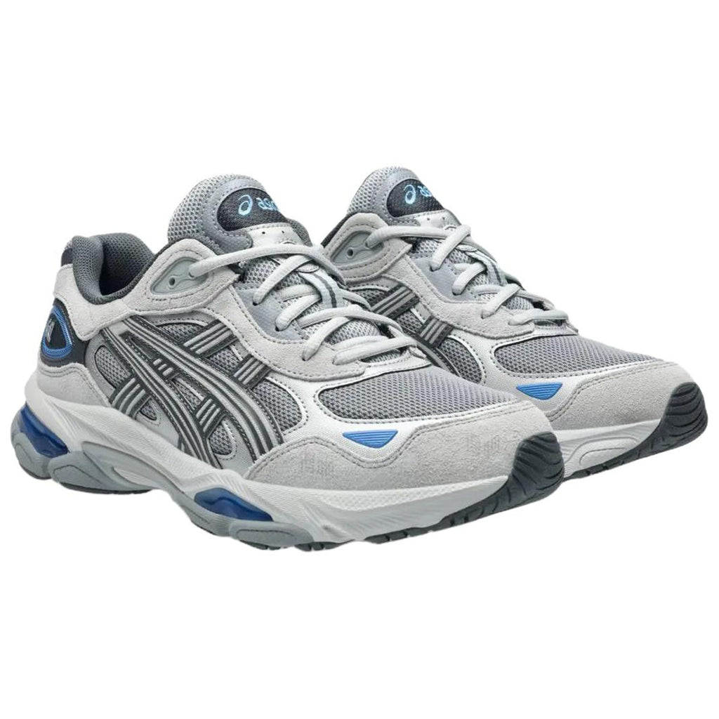 ASICS GEL-NYC 2.0 Grey Blue Running Sneakers | Lightweight Low-Top Trainers for Men & Women