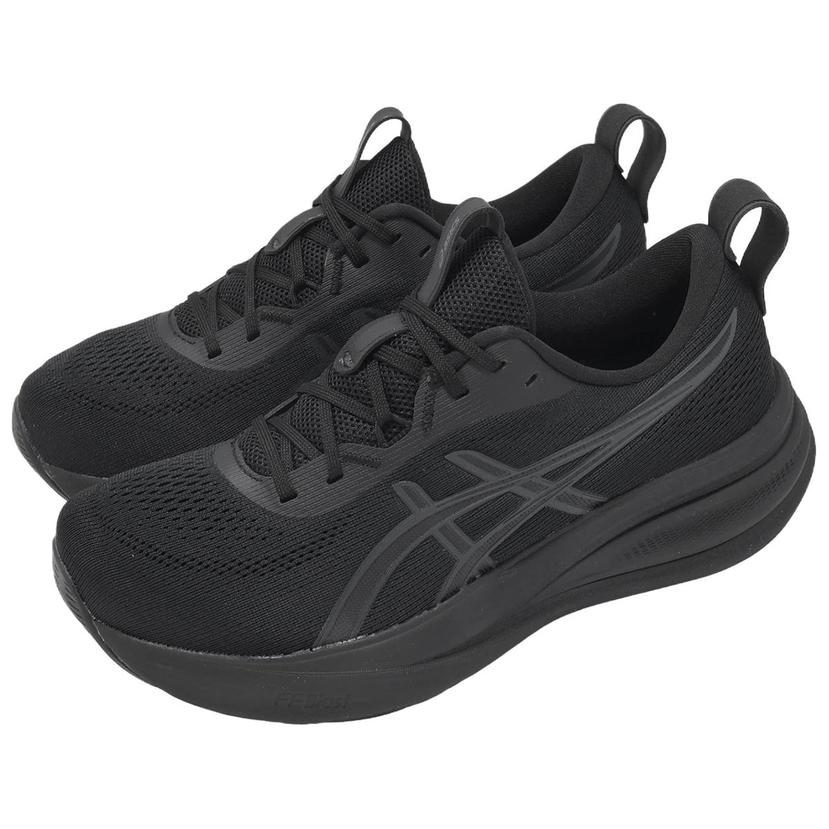 ASICS Sneakers Black Running Sneakers | Lightweight Low-Top Trainers for Men & Women