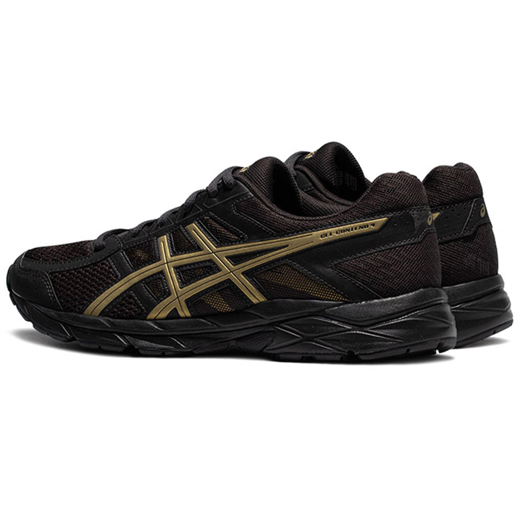 ASICS Gel-Contend 4 Black Gold Running Sneakers | Lightweight Low-Top Trainers for Men & Women