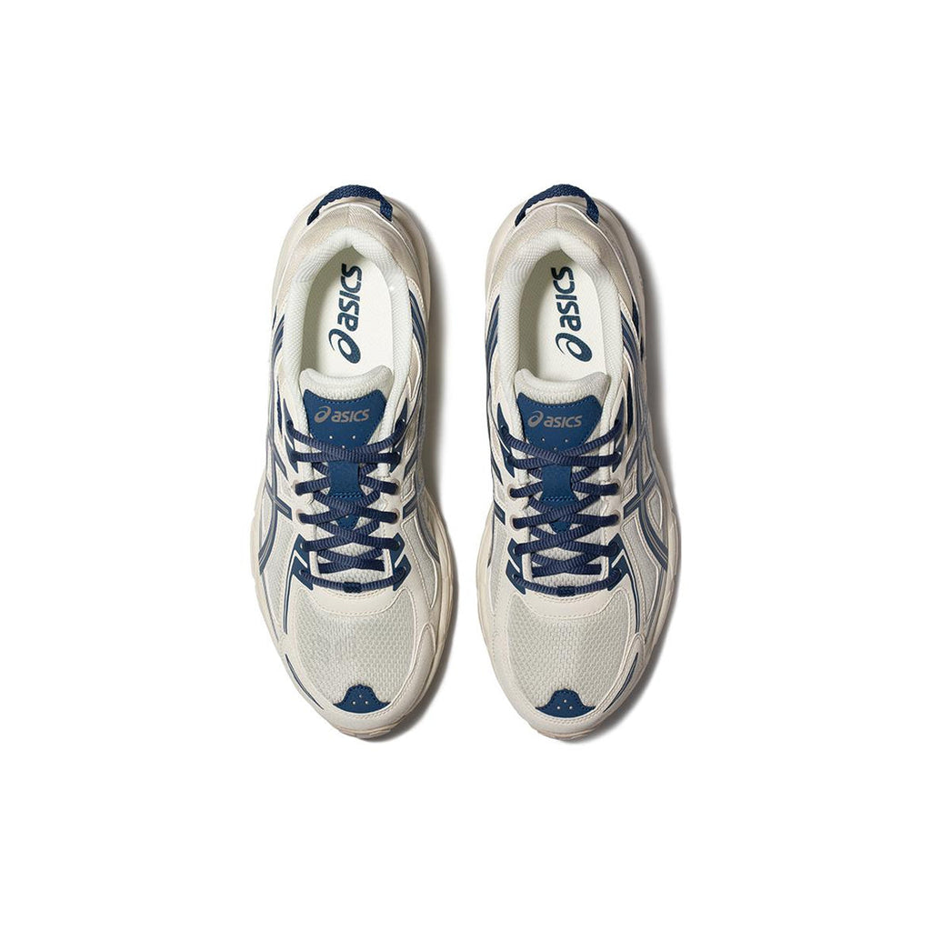 ASICS Sneakers White Blue Running Sneakers | Lightweight Low-Top Trainers for Men & Women